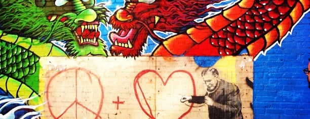 Banksy Mural: 'Peaceful Hearts' Doctor is one of sf.