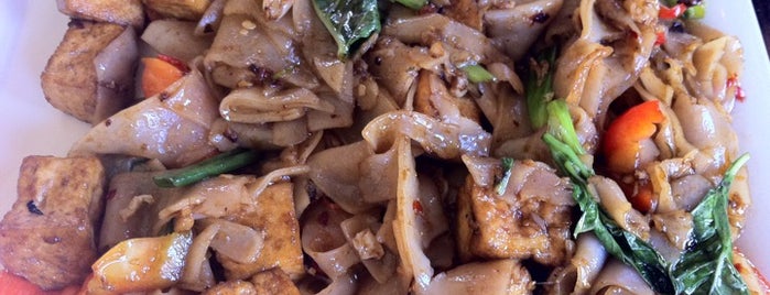 Mu Restaurant is one of Pad Kee Mao in the IE - Who Does It Best.