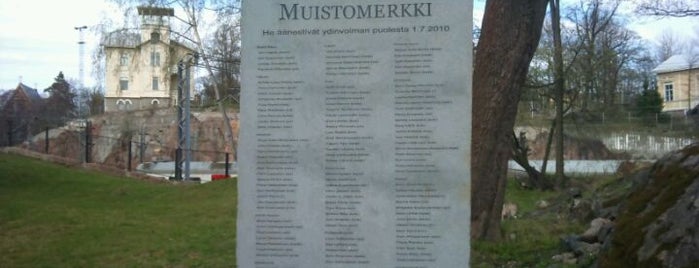Itsekkyyden muistomerkki is one of Patsaat ja muistomerkit.