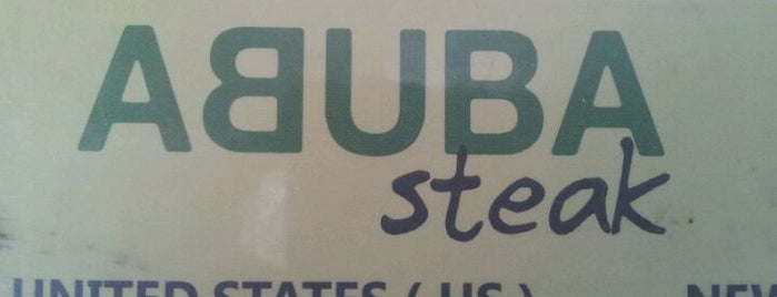 Abuba Steak is one of Locais curtidos por Natasha.