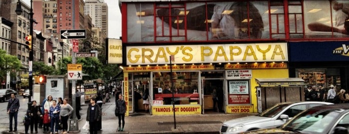 Gray's Papaya is one of NY Breakfast & Brunch.