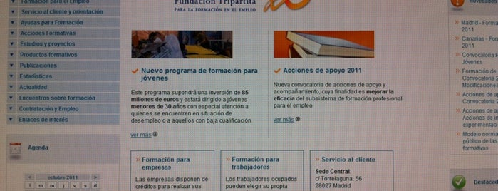 Fundación Tripartita para la Formación en el Empleo is one of Sitios interesantes si buscas trabajo en Madrid.