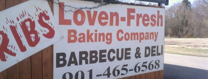 Loven-Fresh Baking Company & Smokehouse Barbecue is one of Memphis BBQ.