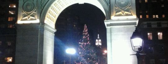 Washington Square Park is one of Christmas in New York City.