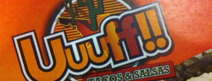 Uuuff!! Tacos & Salsas is one of Tempat yang Disukai Leon.