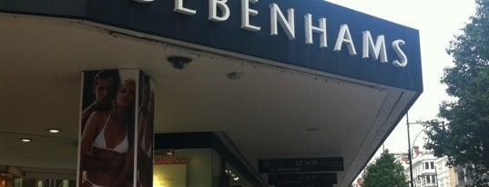 Debenhams is one of To go in London.