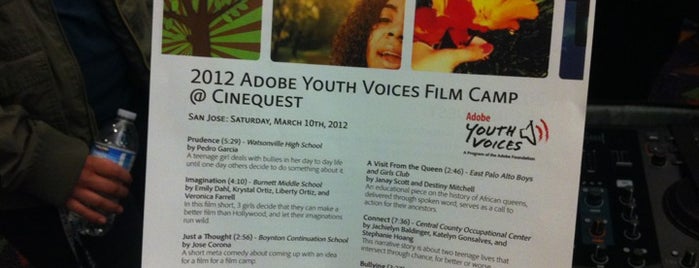 Cinequest Film Festival is one of San Jose, CA yeah we're pretty awesome! #visitUS.