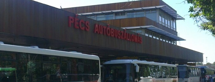 Pécs autóbusz-állomás is one of on the run.