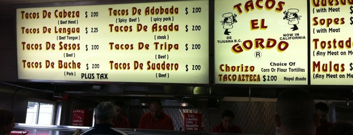 Tacos El Gordo De Tijuana is one of CA Restaurants.