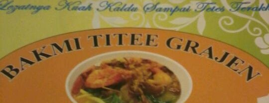 Bakmi Titee Grajen Acong Semarang is one of สถานที่ที่ rudy ถูกใจ.