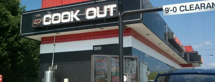 Cook Out is one of Julio’s Liked Places.