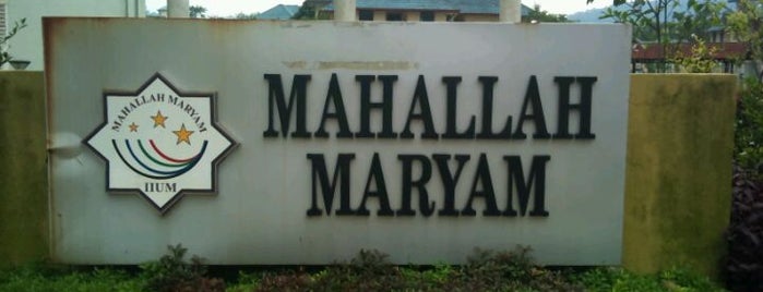 Mahallah Maryam is one of IIUM's Mahallah list.