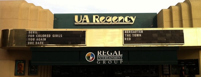 Regal UA Regency is one of Ua theaters.