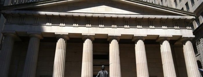Federal Hall National Memorial is one of Architecture - Great architectural experiences NYC.