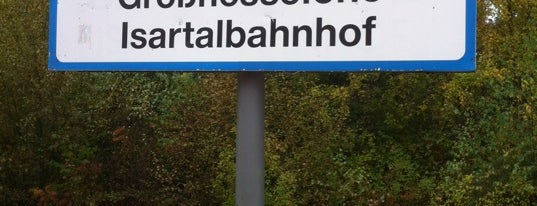 S Großhesselohe-Isartalbahnhof is one of München S-Bahnlinie 7.