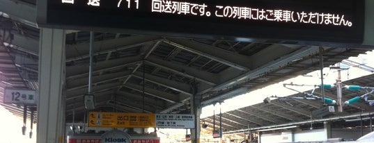 Platforms 18-19 is one of 東京駅.