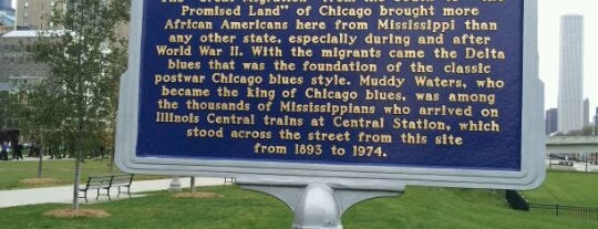 Historic Site of Illinois Central Depot, The Black Ellis Island is one of Chicago Blues History.