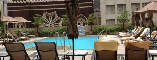 Rooftop Pool Bar at the Roosevelt Hotel is one of New Orleans.