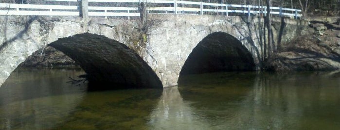 Old Stone Arch Bridge is one of Historic Civil Engineering Landmarks.