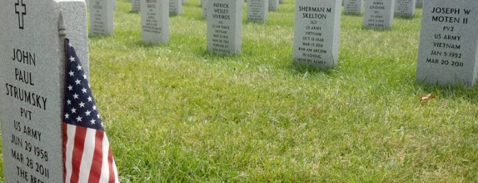 Quantico National Cemetery is one of United States National Cemeteries.