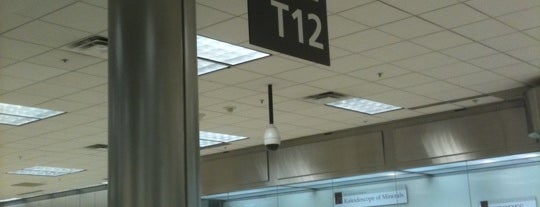 Gate T12 is one of Hartsfield-Jackson International Airport.