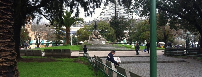 Plaza O'Higgins is one of [V]alparaiso.
