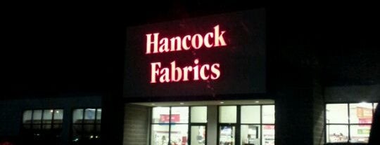 Hancock Fabrics is one of my places.