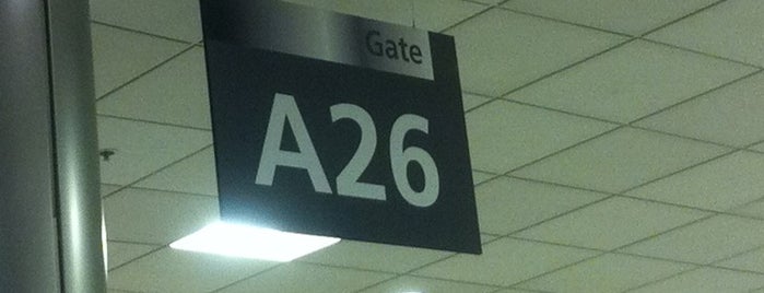Gate A26 is one of Hartsfield-Jackson International Airport.
