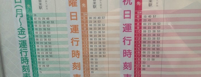 西原（西鉄バス） is one of 西鉄バス停留所(11)久留米.