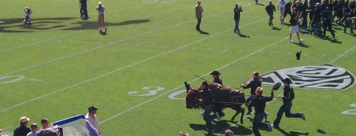 Folsom Field is one of CU Boulder Buff-A-Hop.