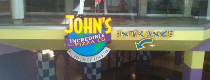 John's Incredible Pizza Company is one of Fav Places.