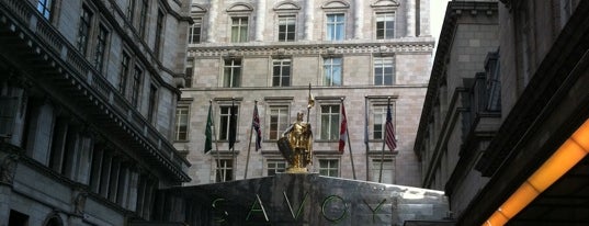 The Savoy Hotel is one of CBM in London.
