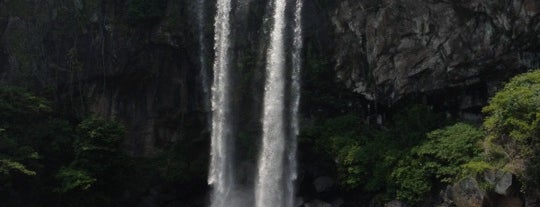 Jeongbang Waterfall is one of 제주도투어.