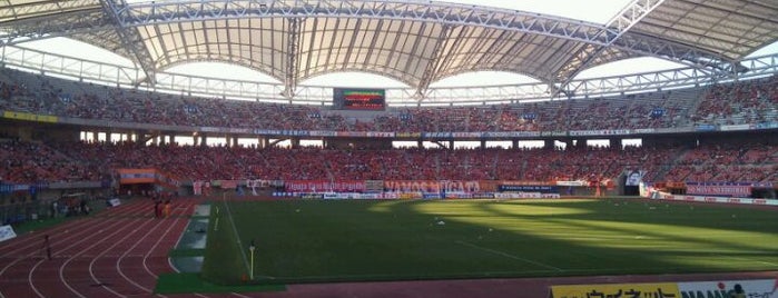Denka Big Swan Stadium is one of Jリーグスタジアム.