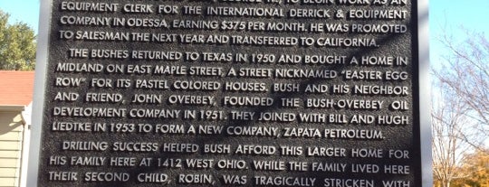 Geoge W Bush Childhood Home is one of Presidential (U.S.) Birthplaces.