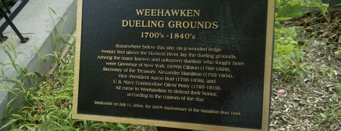 Weehawken Dueling Grounds is one of NJ/NY Trip.