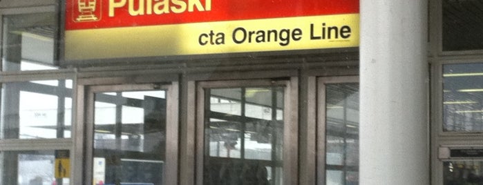CTA - Pulaski (Orange) is one of Judee'nin Beğendiği Mekanlar.