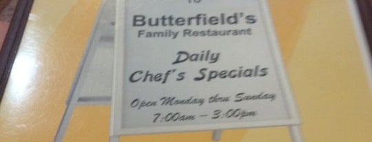 Butterfields is one of Sandra's Saved Places.