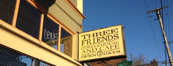 Three Friends Coffeehouse is one of Steve'nin Beğendiği Mekanlar.