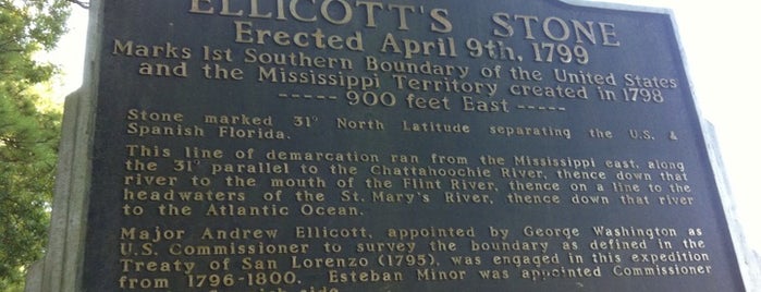 Ellicot's Stone Historical Marker is one of Things To Do & Places To See -- Gulf Coast.