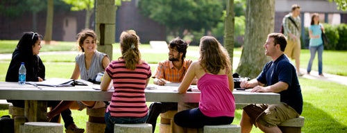 Philosopher's Table is one of Dee's favorite campus spots.