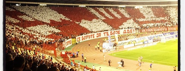 Le stade Rajko Mitić is one of (BUD+).