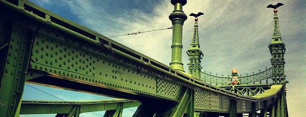Liberty Bridge is one of Budapest.