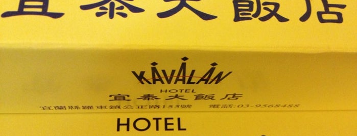 宜泰大飯店 Kavalan Hotel is one of 民宿在台灣東部/Hostels and Guest Houses in Eastern Taiwan.