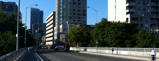 Sherbourne Street Bridge is one of p (roads, intersections, areas - TO).
