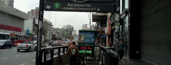 Estación Juramento [Línea D] is one of Orte, die Jimmy gefallen.