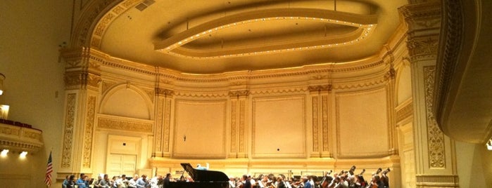 Carnegie Hall is one of New York.