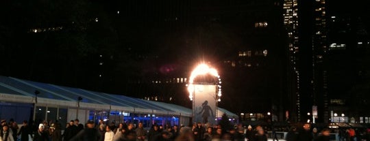 Bank of America Winter Village at Bryant Park is one of Places my nephew will like..