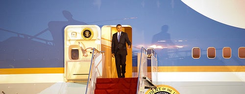 I Gusti Ngurah Rai International Airport (DPS) is one of Perjalanan Obama ke Indonesia 2011.