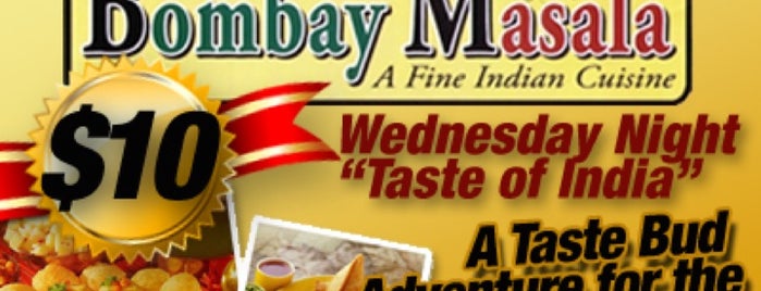 Bombay Masala is one of Top 10 dinner spots in Montgomery, AL.